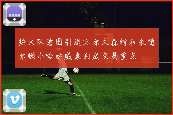 热火队意图引进比尔文森特和米德尔顿小哈达威康利成交易重点